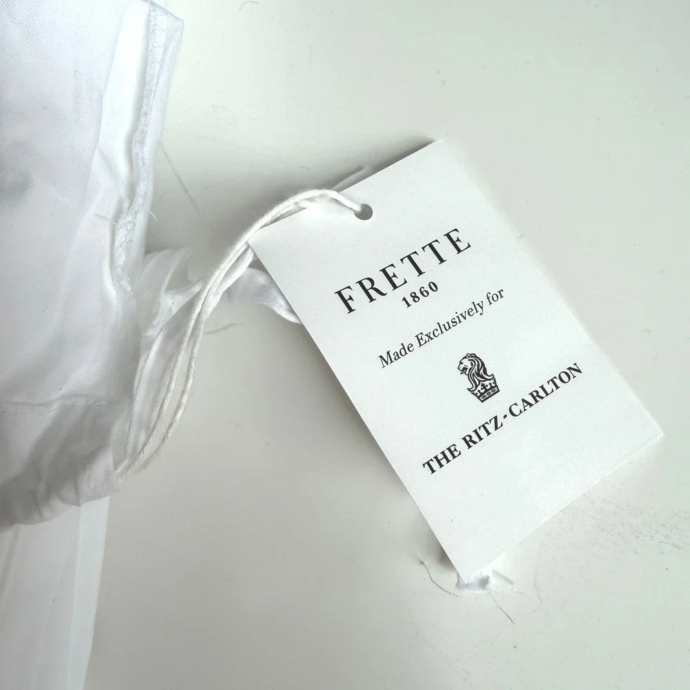 Frette for Ritz Carlton queen duvet cover and shams‎ set black stripe NWT